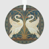 Walter Crane Swan, Rush en Iris Art Nouveau Ornament (achterkant)