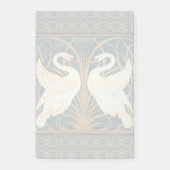 Walter Crane Swan, Rush en Iris Art Nouveau Post-it® Notes (Voorkant)