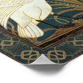 Walter Crane Swan, Rush en Iris Art Nouveau Poster (Hoek)