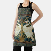 Walter Crane Swan, Rush en Iris Art Nouveau Schort (Insitu)