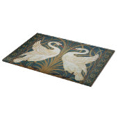 Walter Crane Swan, Rush en Iris Art Nouveau Snijplank (Hoek)