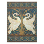 Walter Crane Swan, Rush en Iris Art Nouveau Tafelkleed (Voorkant)