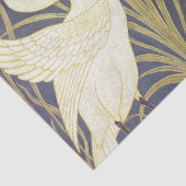 Walter Crane Swan, Rush en Iris Art Nouveau Tissuepapier (Detail)