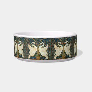 Walter Crane Swan, Rush en Iris Art Nouveau Voerbakje