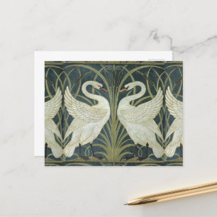  Walter Crane Swan Rush en Iris Briefkaart