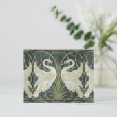  Walter Crane Swan Rush en Iris Briefkaart (Staand voorkant)