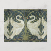  Walter Crane Swan Rush en Iris Briefkaart (Voorkant)