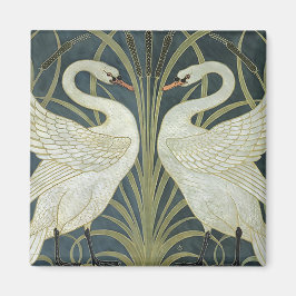  Walter Crane Swan Rush en Iris Magneet
