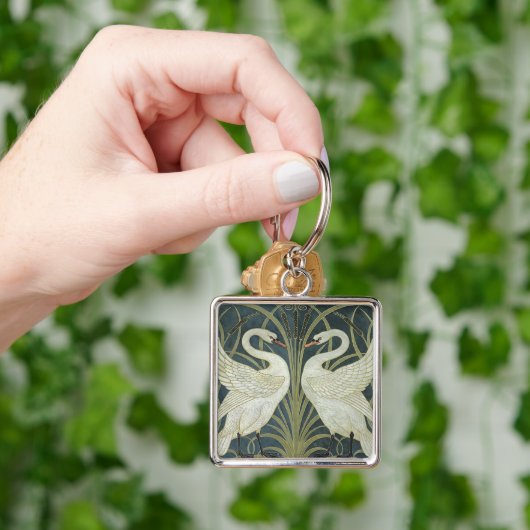  Walter Crane Swan Rush en Iris Sleutelhanger (Hand)