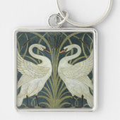  Walter Crane Swan Rush en Iris Sleutelhanger (Voorkant)