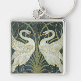  Walter Crane Swan Rush en Iris Sleutelhanger