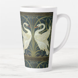 Walter Crane Swan & Rush en Iris Victoriaans  Latte Mok