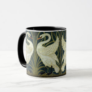 Walter Crane Swan & Rush en Iris Victoriaans Mok