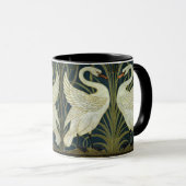 Walter Crane Swan & Rush en Iris Victoriaans Mok (Voorkant rechts)