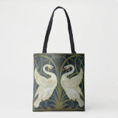 Walter Crane Swan & Rush en Iris Victoriaans  Tote Bag (Voorkant)