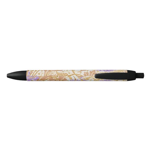 Walter Crane Teazle and Pomegranate Art Nouveau Zwarte Inkt Pen (Achterkant)