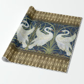 Walter Crane Two Swans Art  Decor Cadeaupapier (Uitgerold)