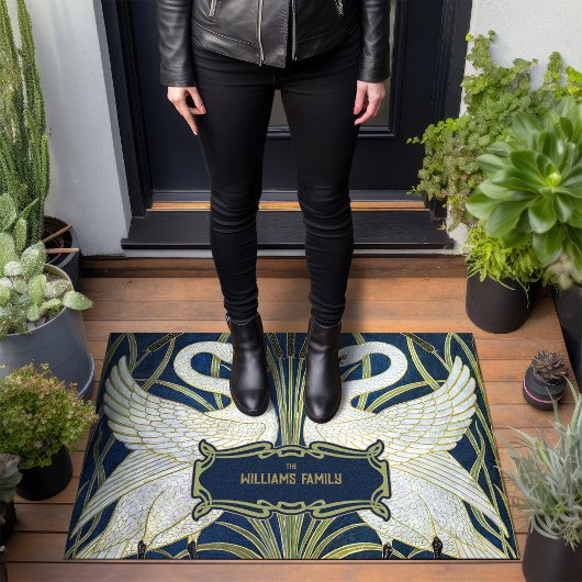 Walter Crane Two Swans Art Decor Deurmat