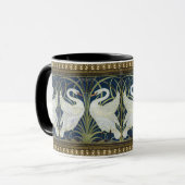 Walter Crane Two Swans Art  Decor Mok (Voorkant links)