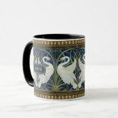 Walter Crane Two Swans Art  Decor Mok (Voorkant links)