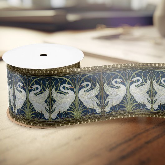 Walter Crane Two Swans Art Decor Satijnen Lint