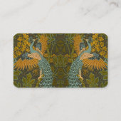 Walter Crane  vijg en pauw patroon Visitekaartje (Achterkant)