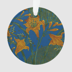 Walter Crane Vintage Daglelie Bloempatroon Ornament