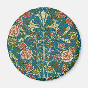 Walter Crane Vintage Lelie en Roos Bloemmotief Magneet