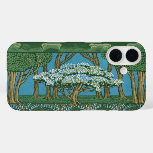 Walter Crane Vintage May Tree Forest Behang iPhone 16 Hoesje