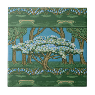 Walter Crane Vintage May Tree Forest Behang Tegeltje