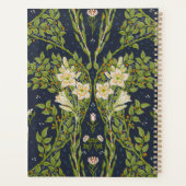 Walter Crane Vintage Navy Wit Leliepatroon Planner (Achterkant)