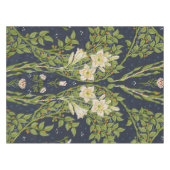 Walter Crane Vintage Navy Wit Leliepatroon Tafelkleed (Voorkant (Horizontaal))