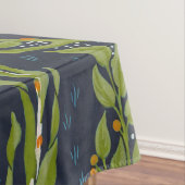 Walter Crane Vintage Navy Wit Leliepatroon Tafelkleed (Voorbeeld)