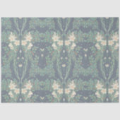 Walter Crane White Lily-Blauwe Achterwand Douchego Tissuepapier (Voorkant)