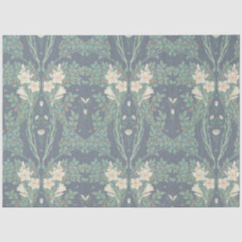 Walter Crane White Lily-Blauwe Achterwand Douchego Tissuepapier