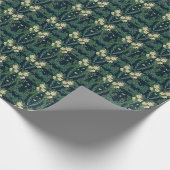 Walter Crane White Lily-Blue Back Botanical Cadeaupapier (Hoek)