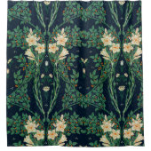 Walter Crane White Lily-Blue Back Shower Curtain Douchegordijn (Voorkant)