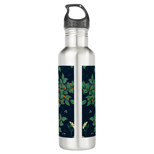 Walter Crane White Lily-Blue Back Waterfles (Achterkant)