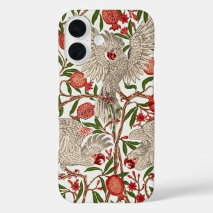Walter Crane Witte Kaketoe Rode Granaatappel Kunst iPhone 16 Hoesje