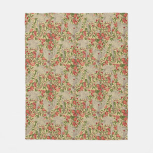 Walter Crane Witte Kaketoe Rode Granaatappel Kunst Fleece Deken