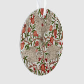 Walter Crane Witte Kaketoe Rode Granaatappel Kunst Ornament (voorkant)