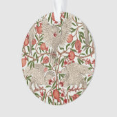Walter Crane Witte Kaketoe Rode Granaatappel Kunst Ornament (voorkant)