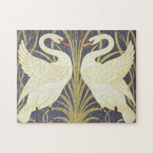 Walter Crane Zwaan, Riet en Iris Art Nouveau Legpuzzel