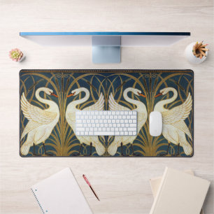 Walter Crane - Zwaan, Rush en Iris Art Nouveau Bureaumat