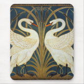 Walter Crane - Zwaan, Rush en Iris Art Nouveau Muismat (Voorkant)