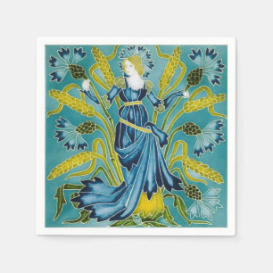 Walter Crane's Flora Art Nouveau Servet