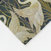 Walter Crane's Swans fleece deken (Hoek)