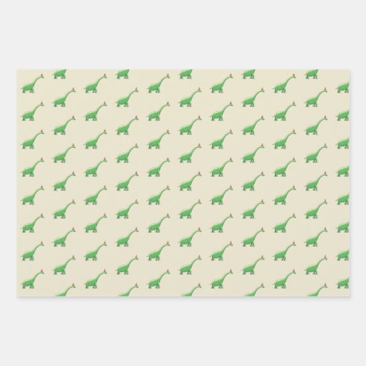 Walter de Dinosaurus Inpakpapier Vel (Voorkant 3)