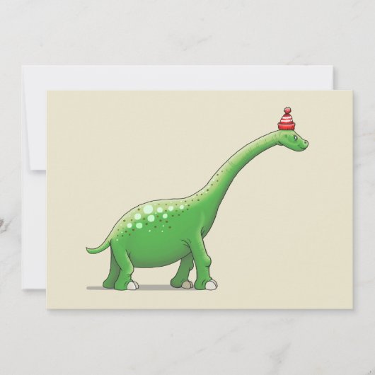 Walter de dinosaurus met de lange nek kaart (Voorkant)