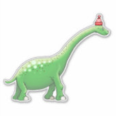 Walter de Dinosaurus Sticker (Voorkant)